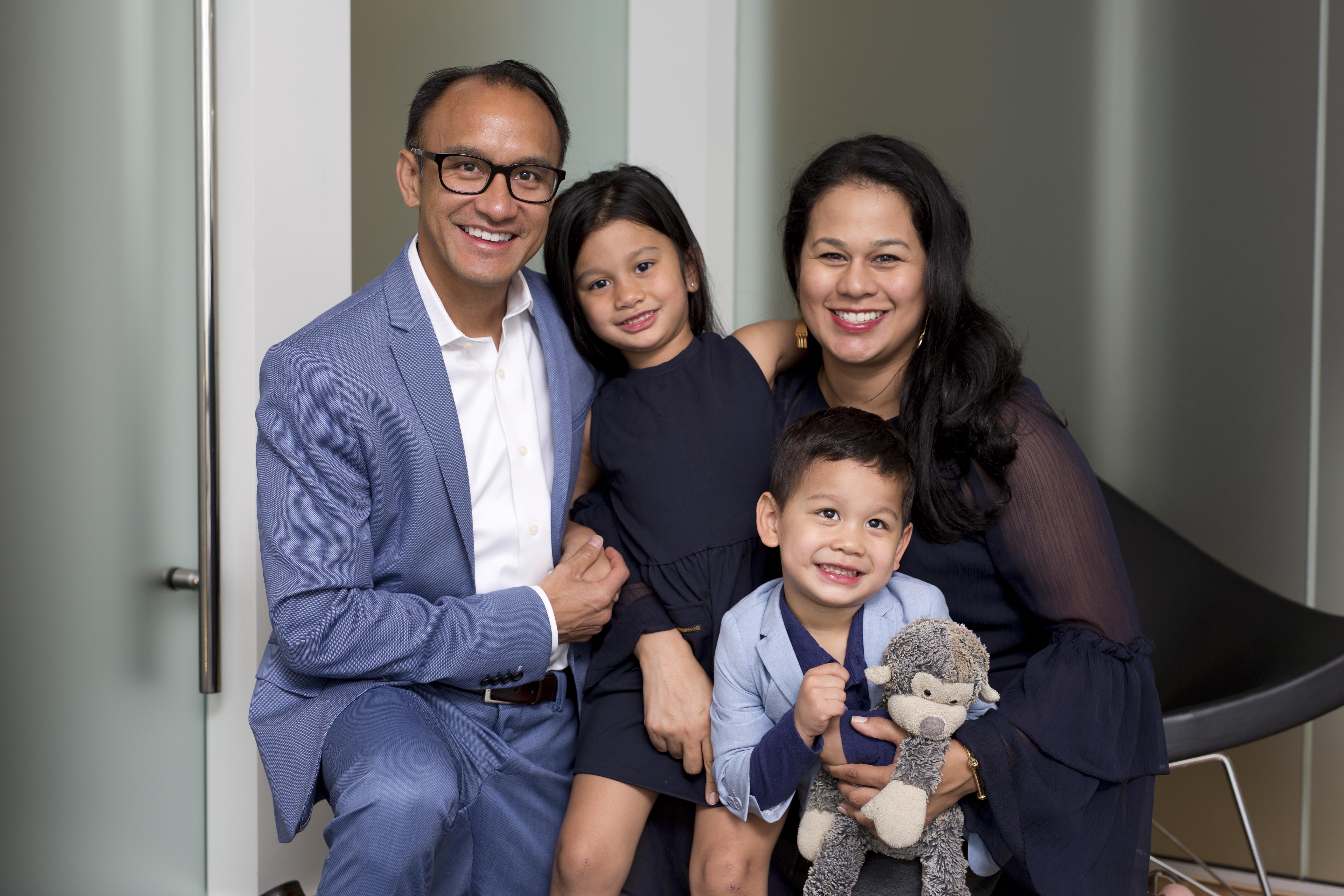 Family photo of Dr. Paguio.